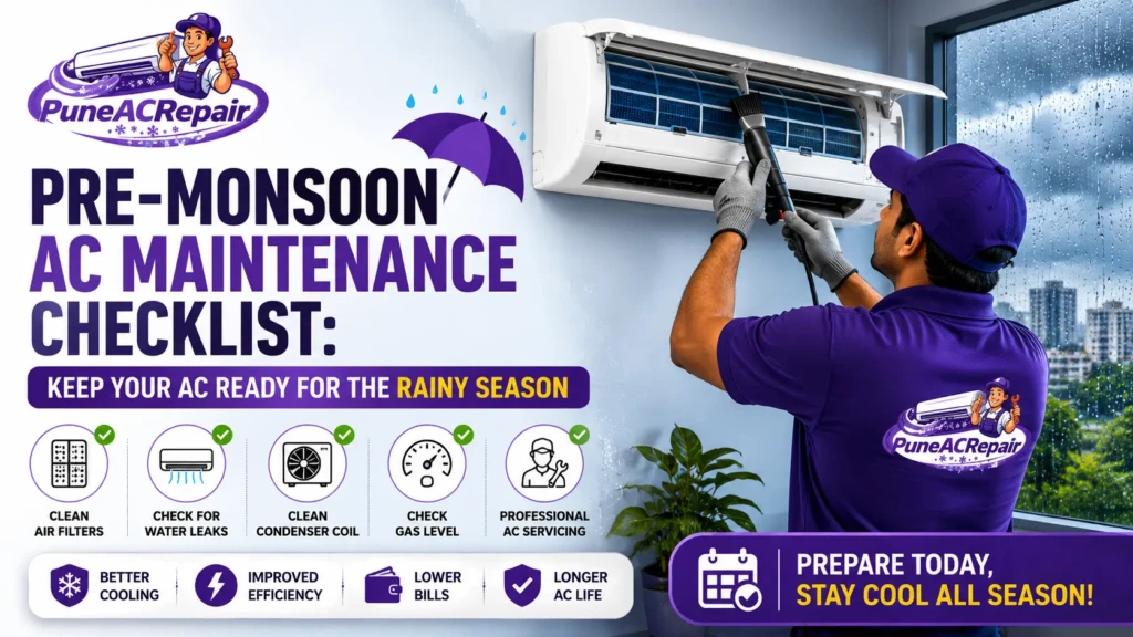 Pre-Monsoon AC Maintenance Checklist: Keep Your AC Ready for the Rainy Season