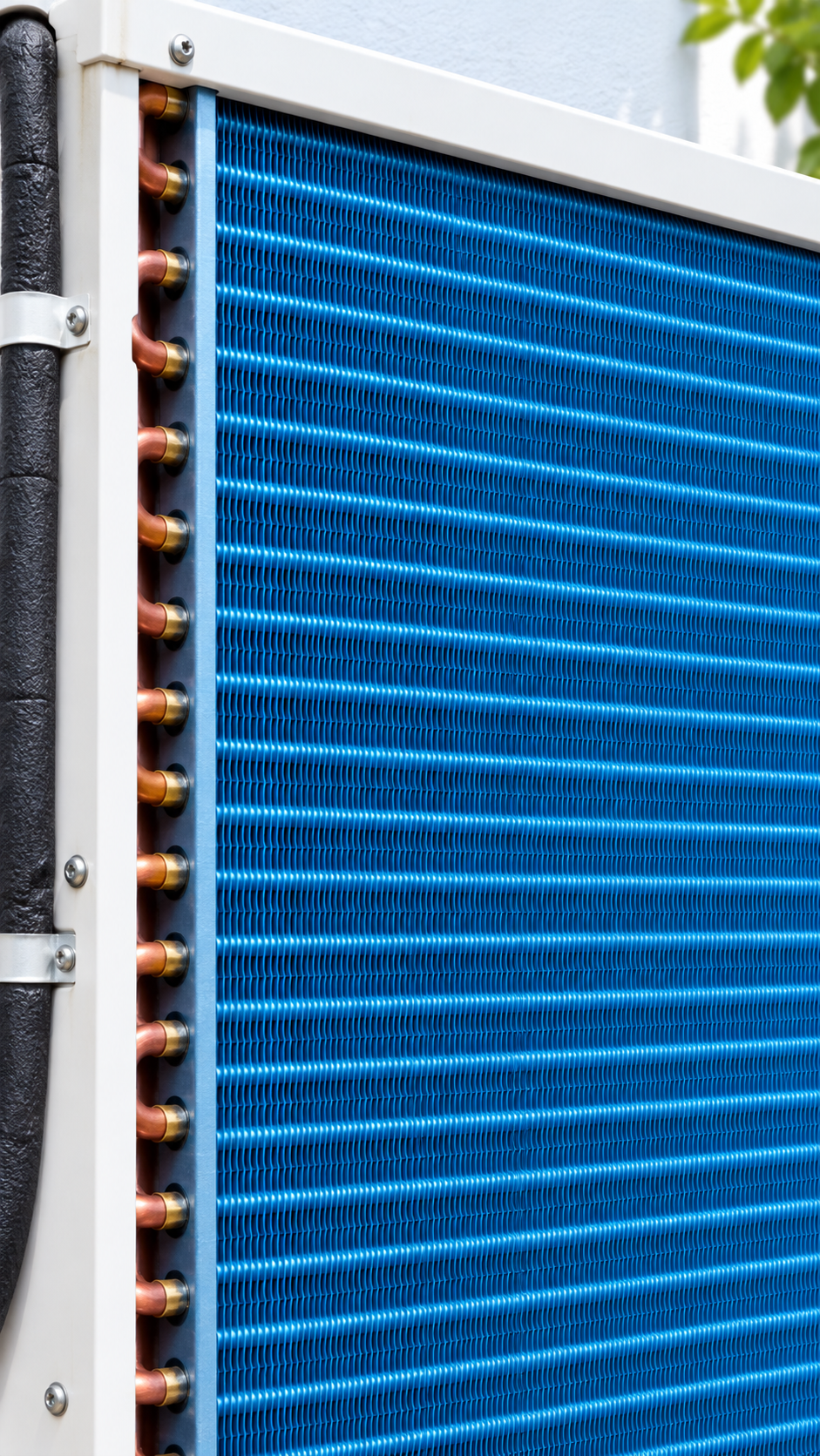 Outdoor Condenser Coil Washing & Fin Straightening - Post-service condition